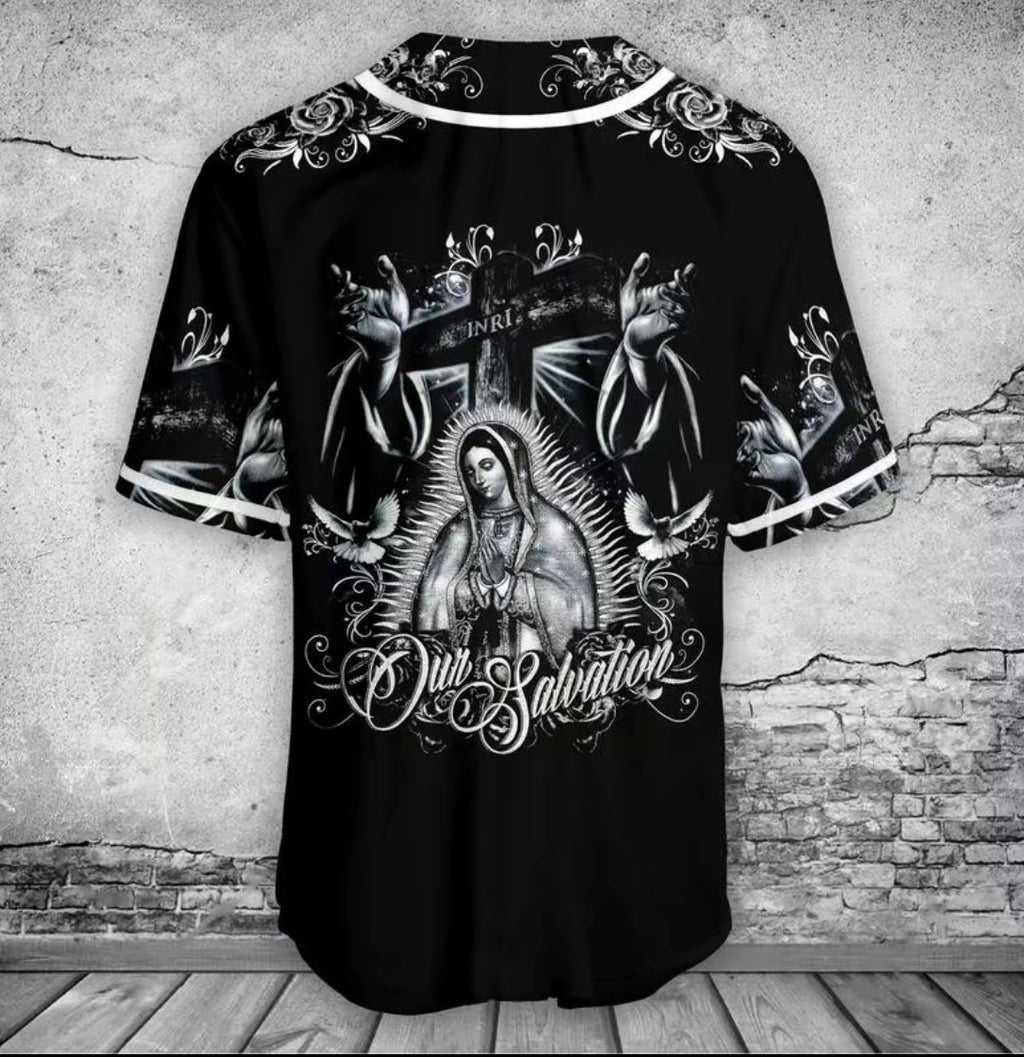 Virgen De Guadalupe Baseball Shirt